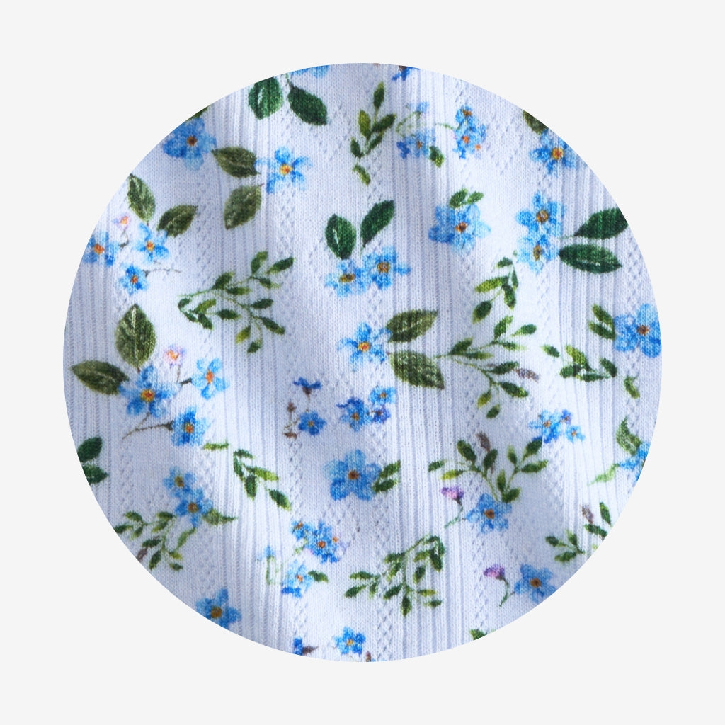 Bluebell Pointelle Luxe Bow Hair Clip