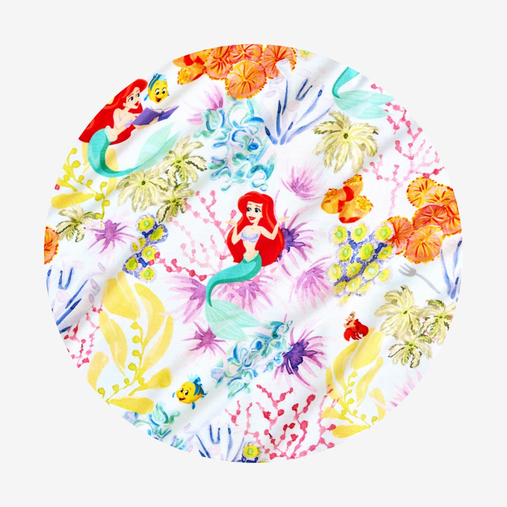 Disney Princess Ariel Footie Ruffled Zippered One Piece