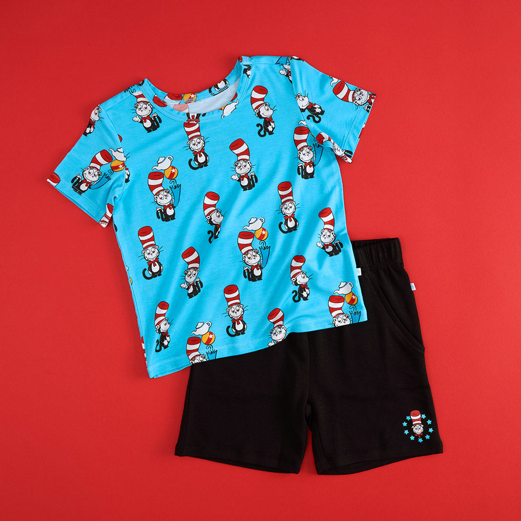 Dr. Seuss Cat Star French Terry Shorts