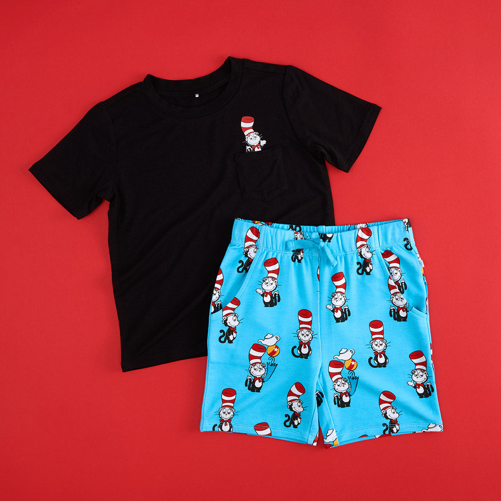 Dr. Seuss Cat in the Hat French Terry Shorts