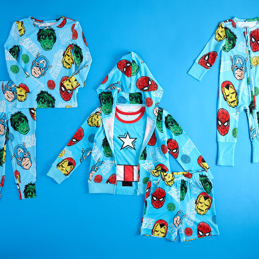 Marvel Heroes French Terry Zippered Hoodie