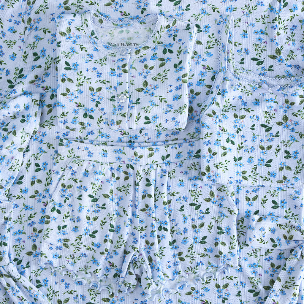 Bluebell Pointelle Luxe Bow Hair Clip