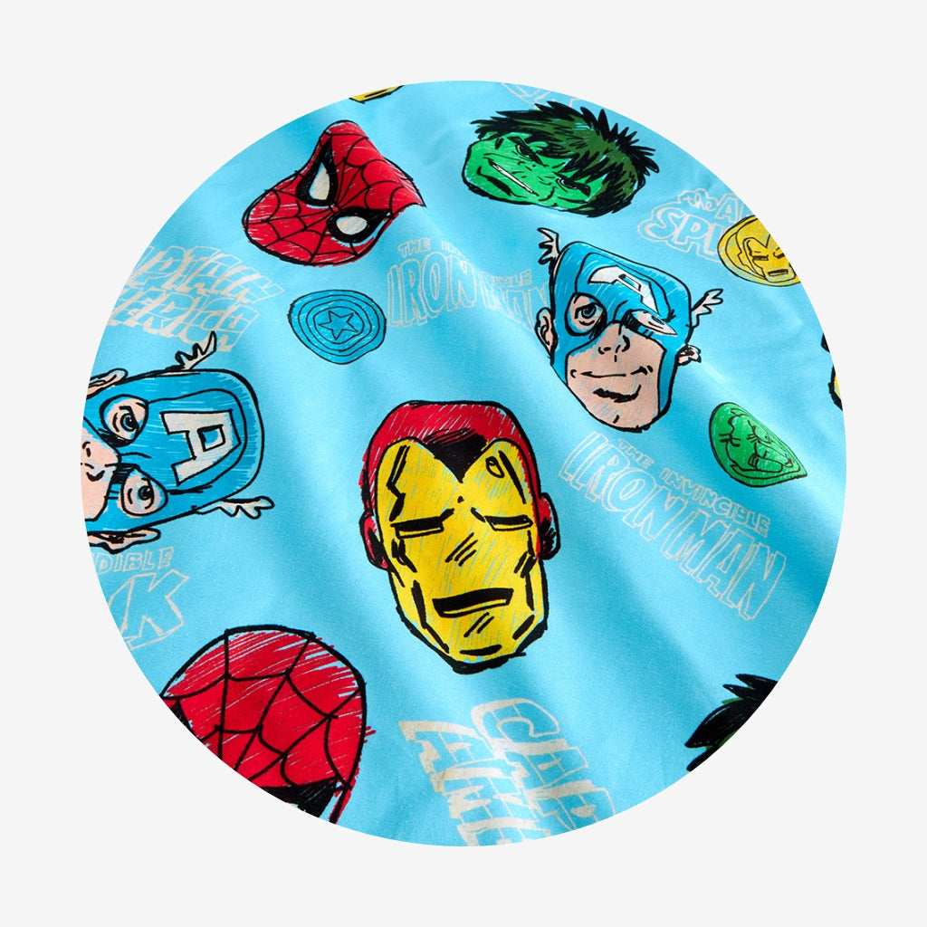 Marvel Heroes Sheet Pillow Cover Set
