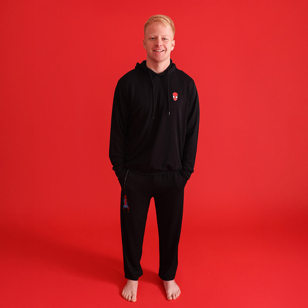 Marvel Spider-Man Men's French Terry Pullover Hoodie