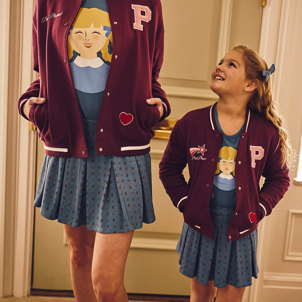 American Girl? Blackberry Women's Fleece Varsity Jacket