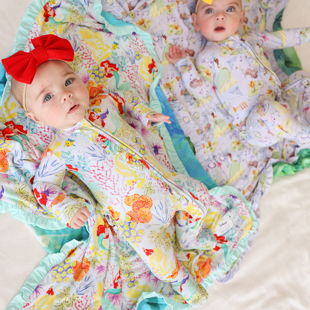 Disney Princess Ariel Footie Ruffled Zippered One Piece