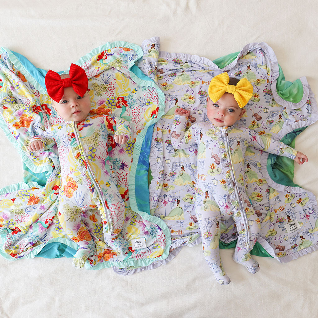 Disney Princess Tiana Footie Ruffled Zippered One Piece