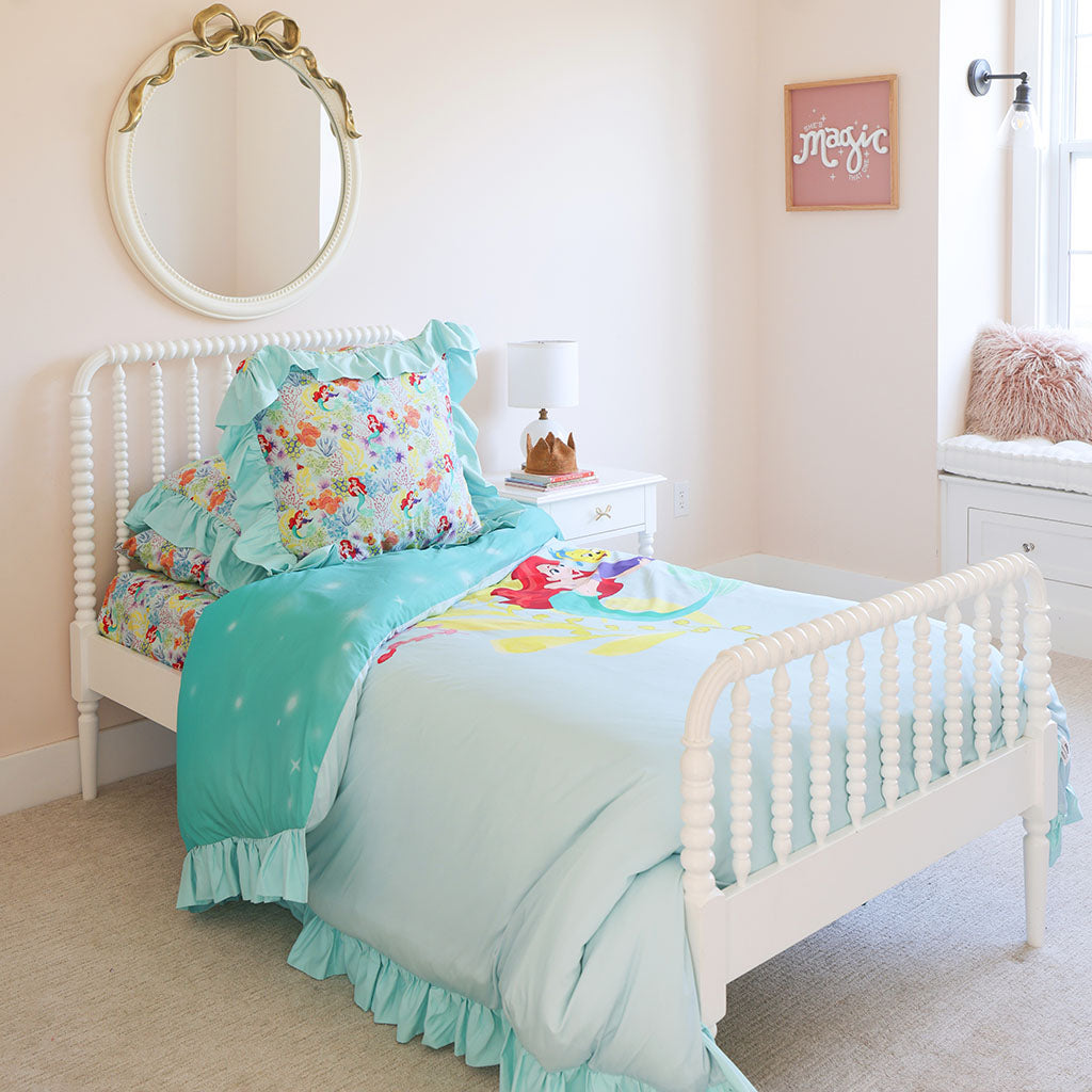 Disney Princess Ariel Reversible Ruffled Duvet Cover