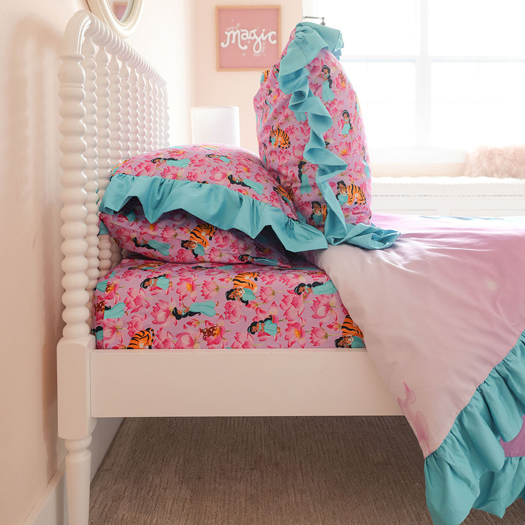Disney Princess Jasmine Sheet Pillow Cover Set