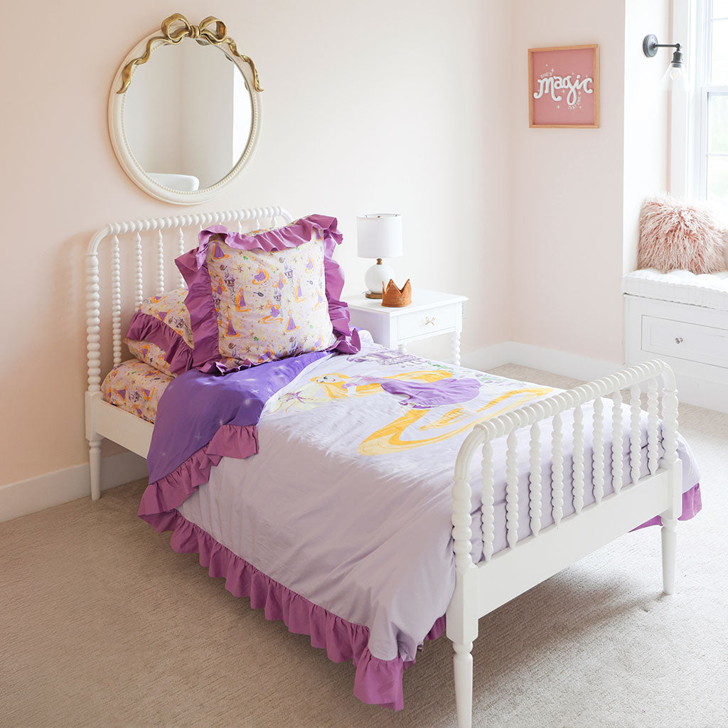 Disney Princess Rapunzel Reversible Ruffled Duvet Cover