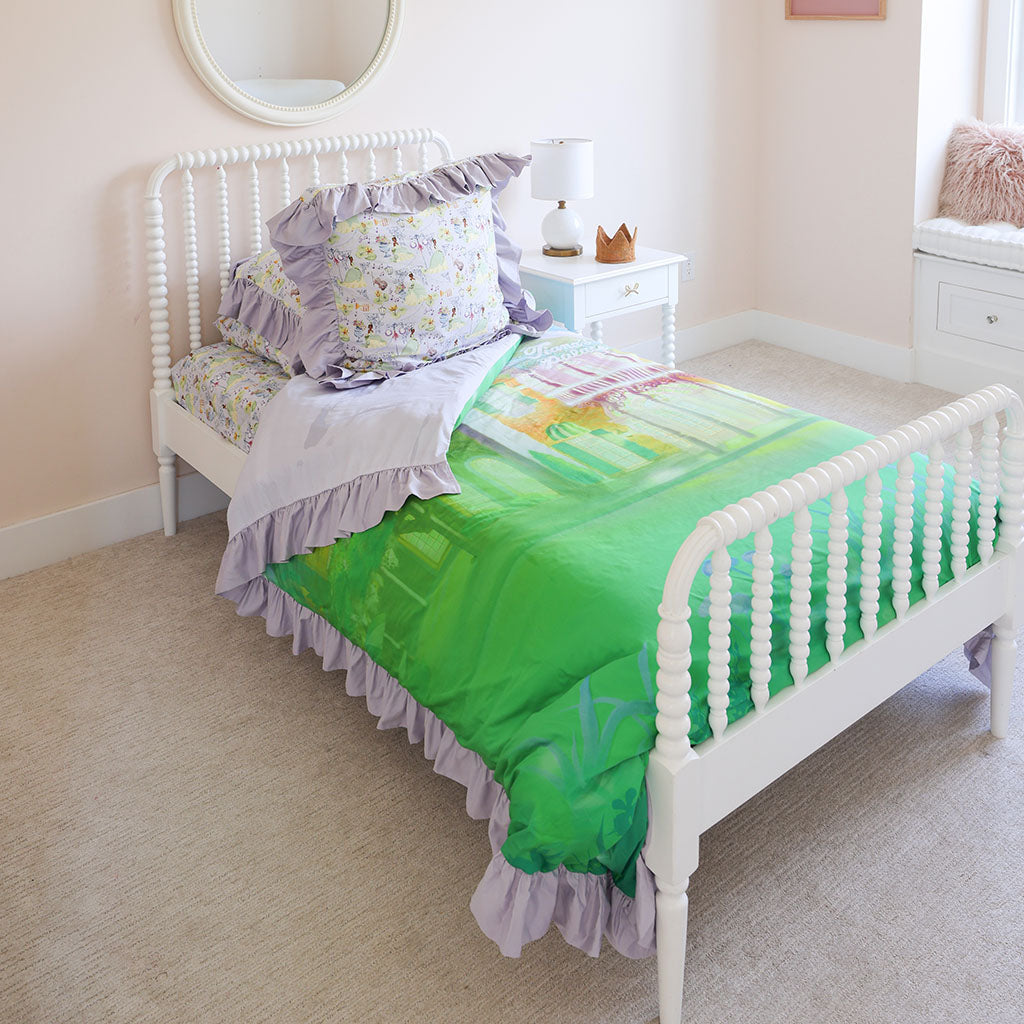 Disney Princess Tiana Reversible Ruffled Duvet Cover