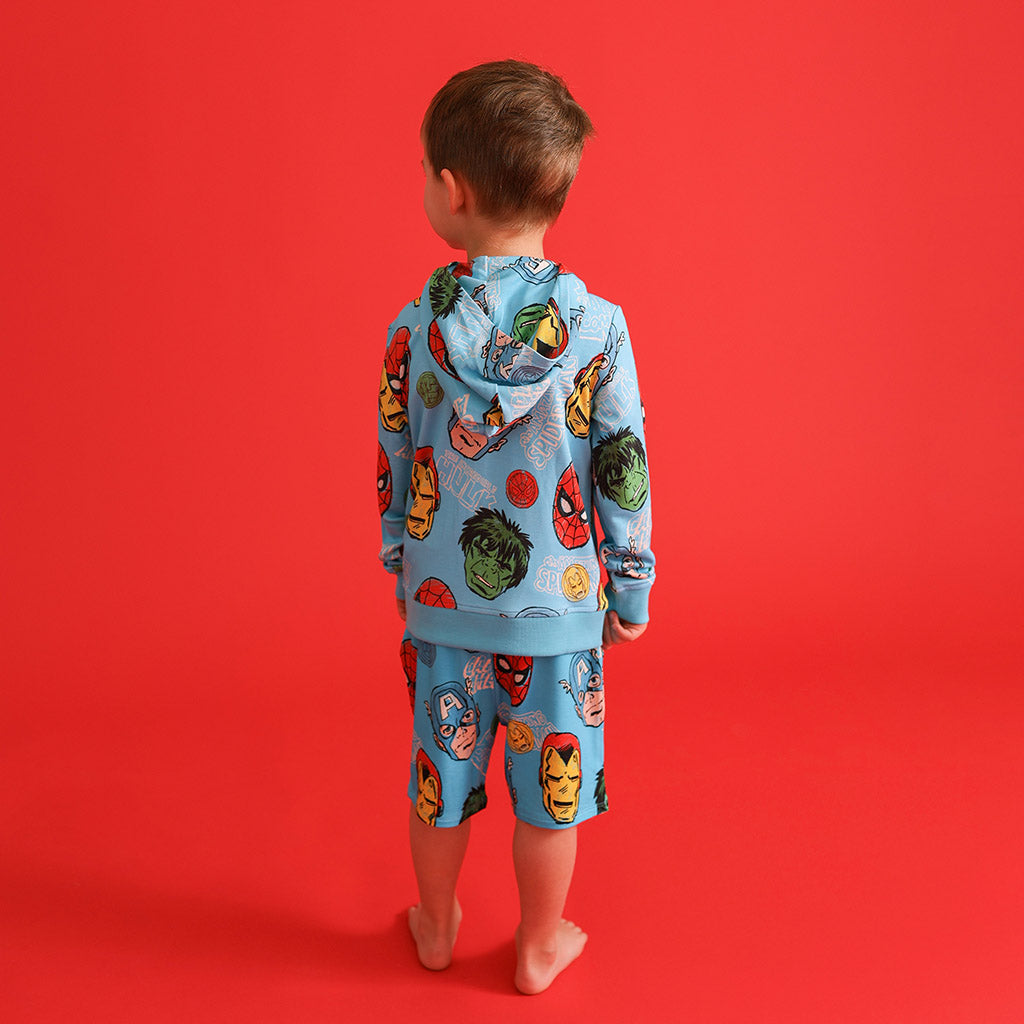 Marvel Heroes French Terry Zippered Hoodie