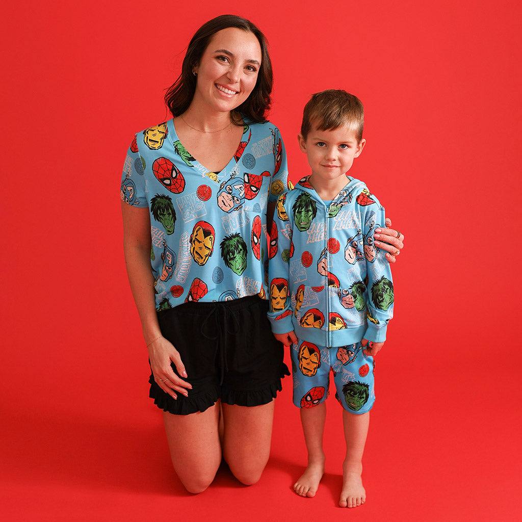 Marvel Heroes French Terry Zippered Hoodie