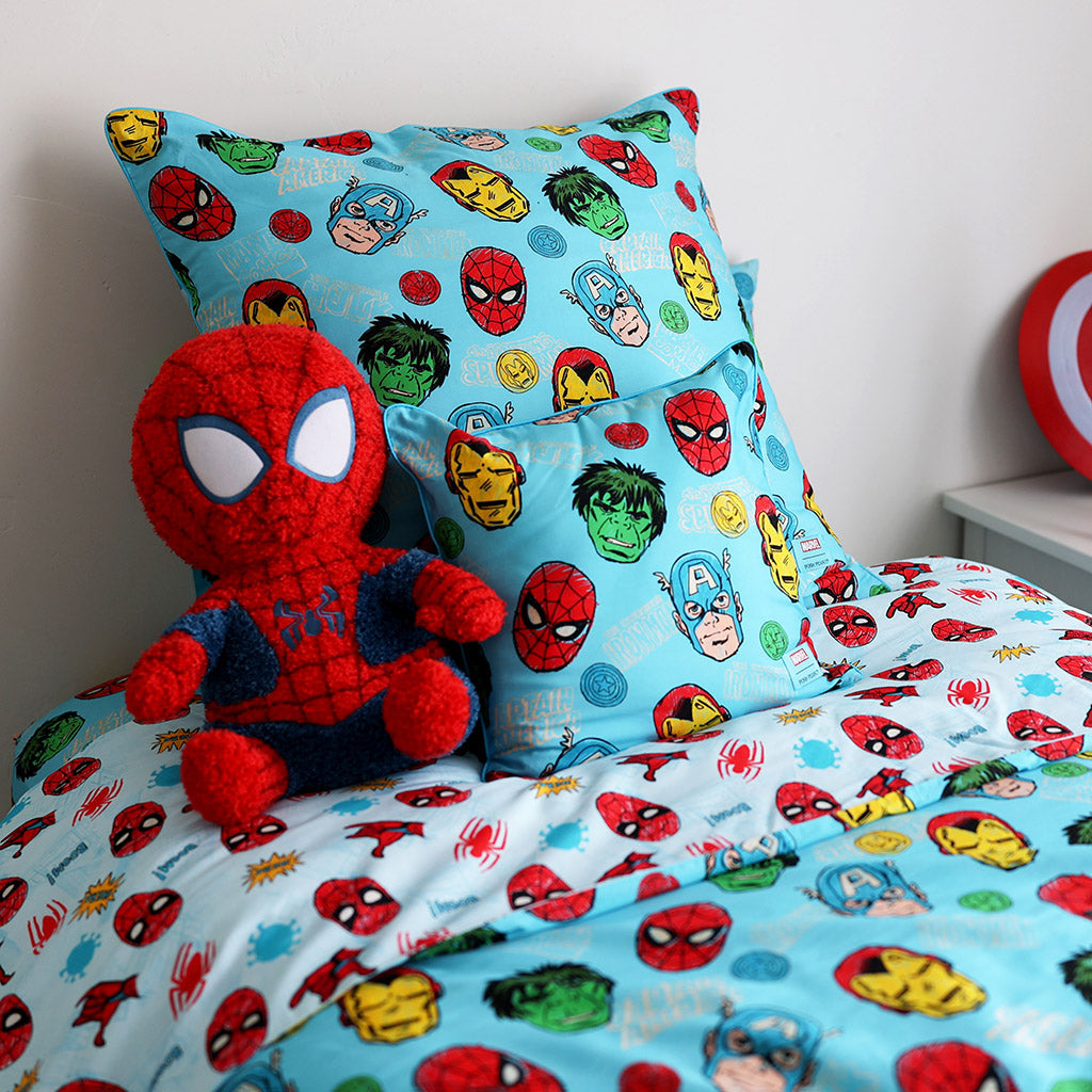 Marvel Heroes Square Throw Pillow Cover