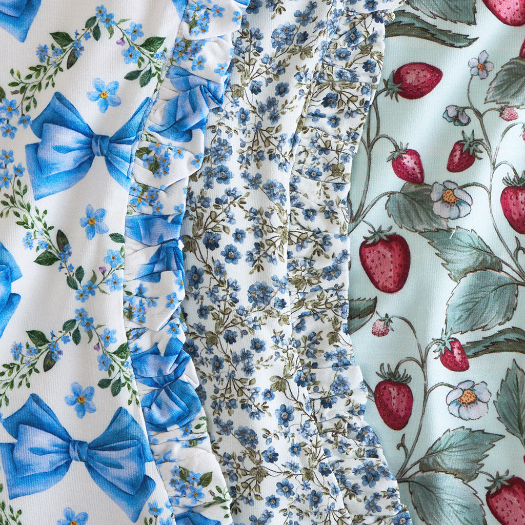 Emersyn Ruffled Burp Cloth Set