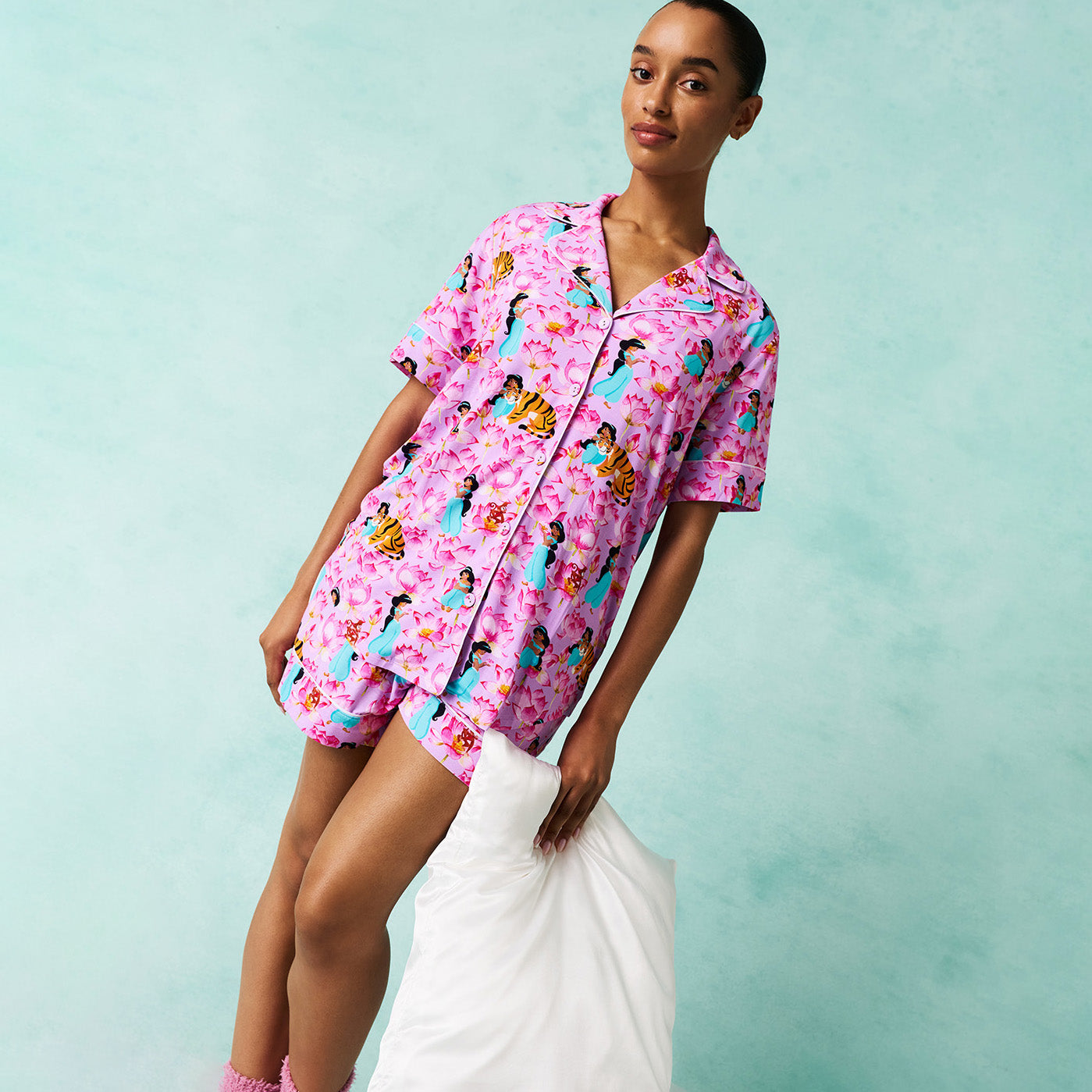 Disney Princess Jasmine Women's Luxe Pajama Short Set