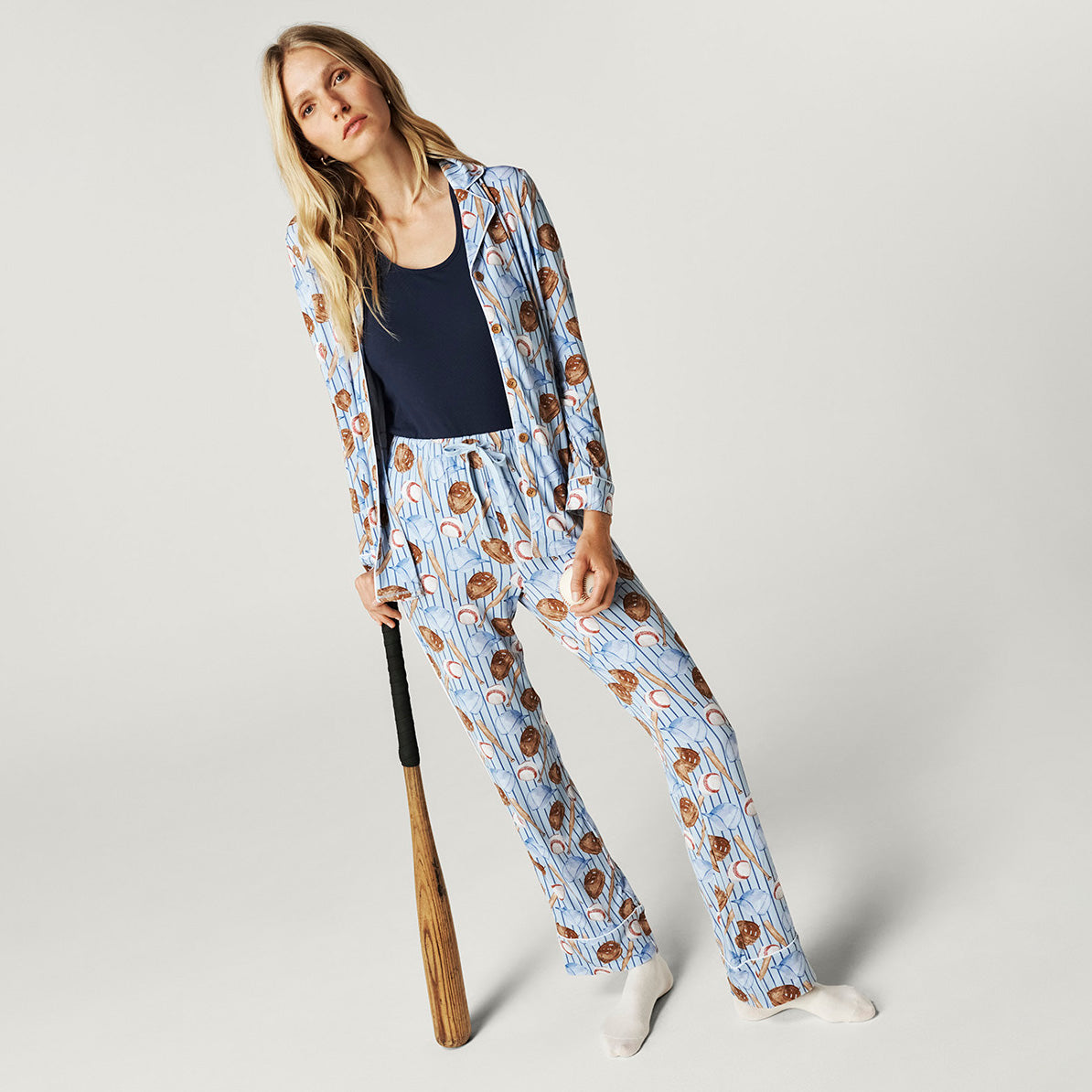 Babe Women's Luxe Pajama Pant Set