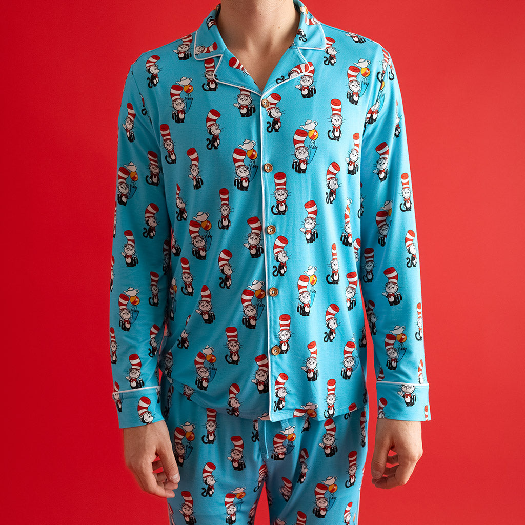 Dr. Seuss Cat in the Hat Men's Luxe Pajama Pant Set