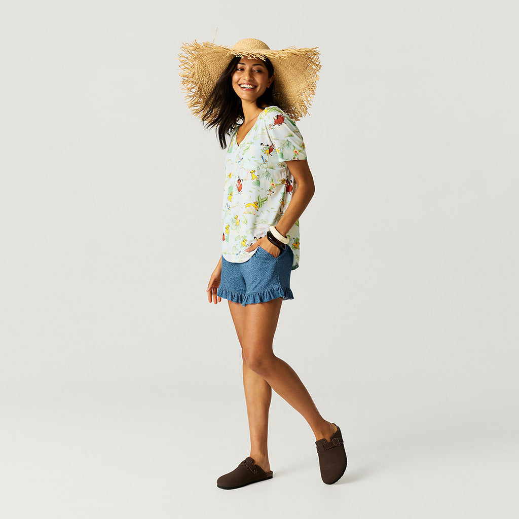 Disney Simba & Friends Women's V-Neck Tee