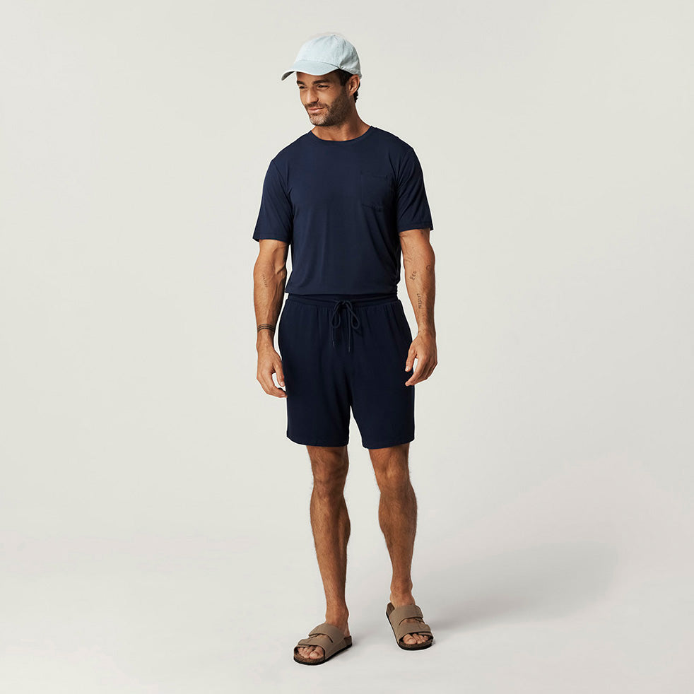 Varsity Navy Men's French Terry Shorts