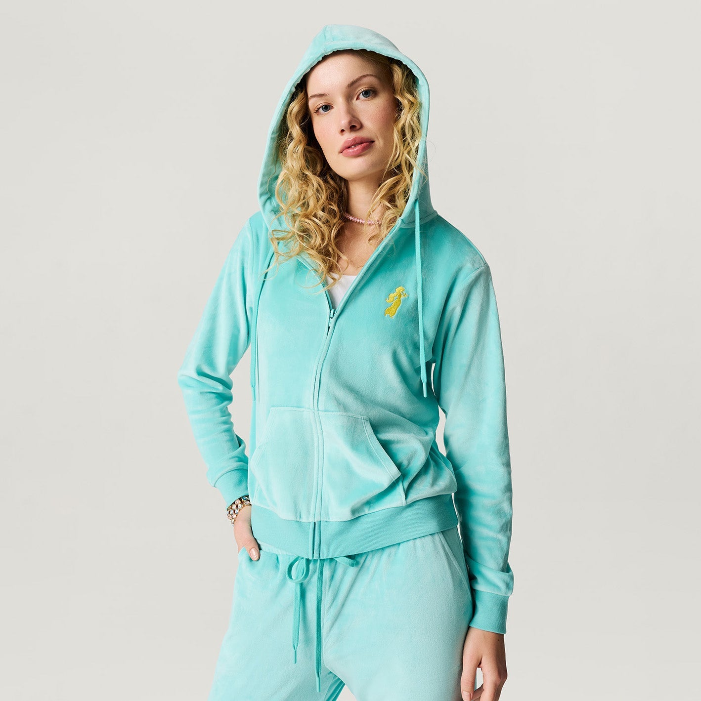 Disney Jasmine Women's Velour Zip Hoodie