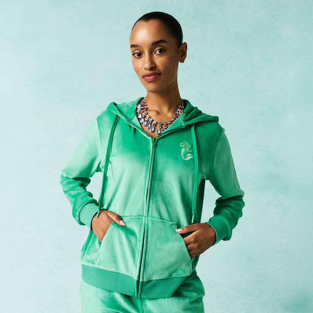 Disney Ariel Women's Velour Zip Hoodie