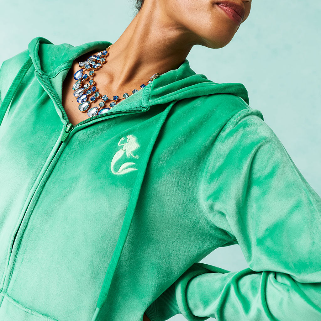Disney Ariel Women's Velour Zip Hoodie