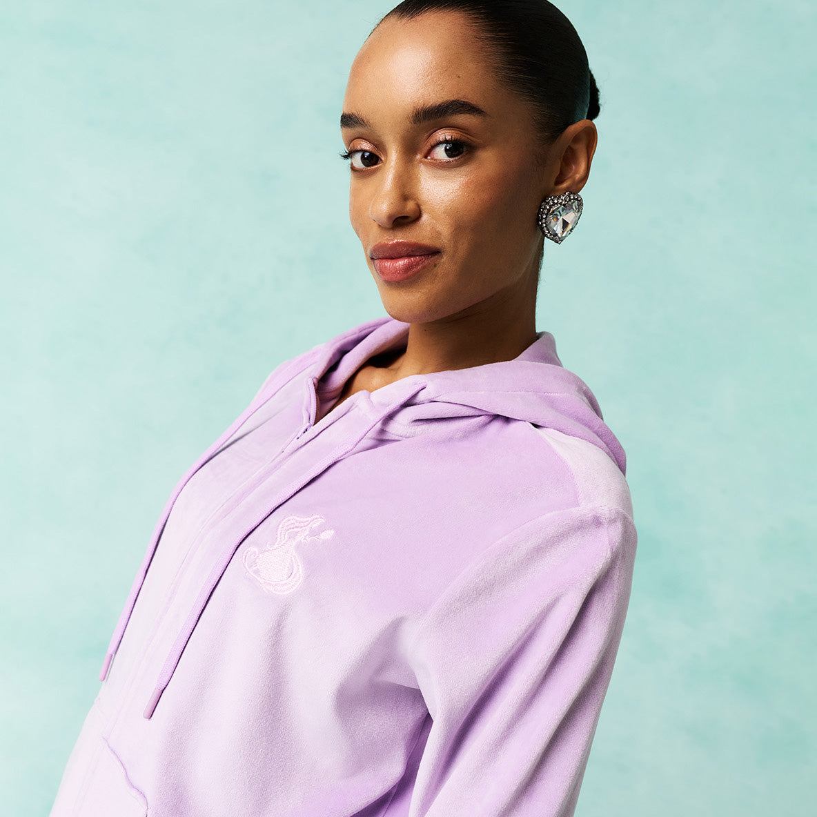 Disney Rapunzel Women's Velour Zip Hoodie