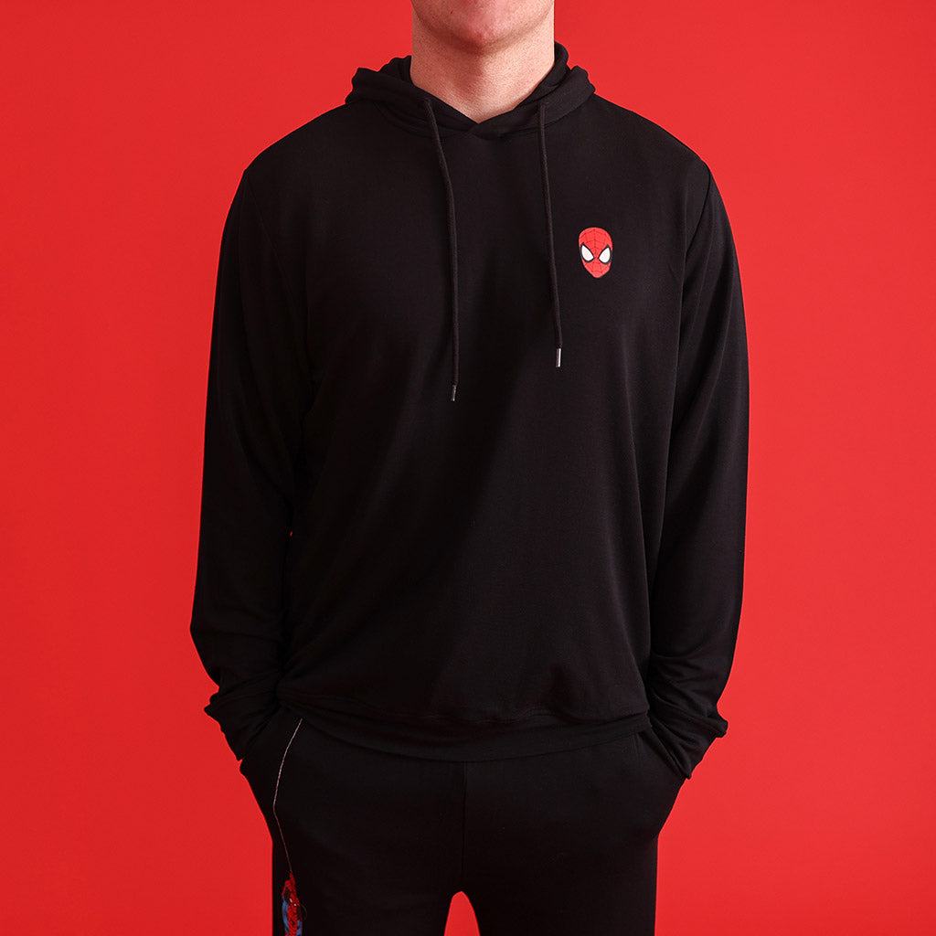 Marvel Spider-Man Men's French Terry Pullover Hoodie