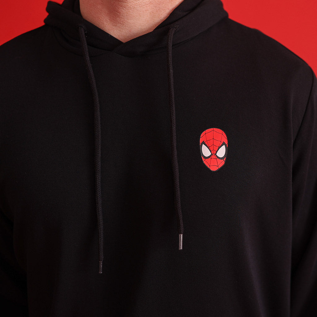 Marvel Spider-Man Men's French Terry Pullover Hoodie