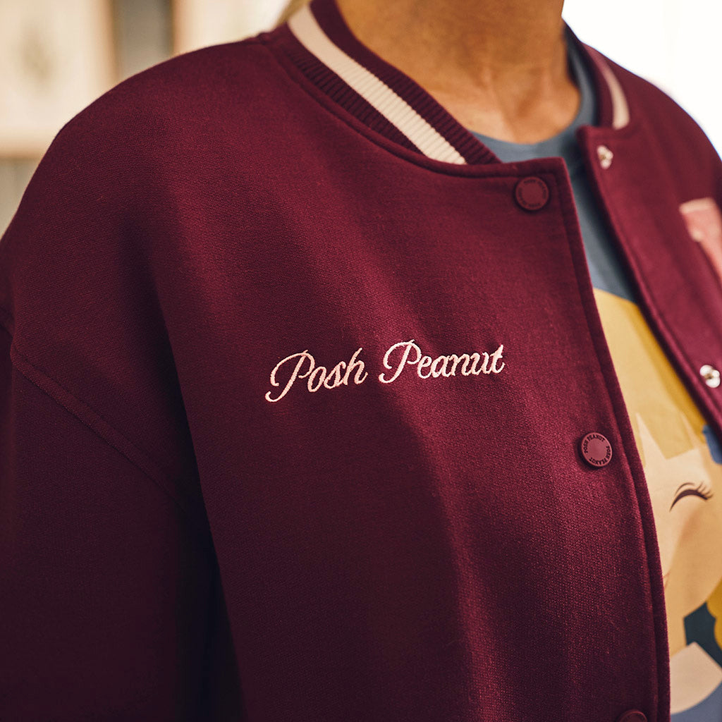 American Girl? Blackberry Women's Fleece Varsity Jacket