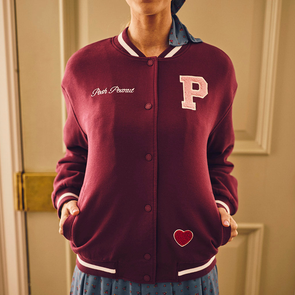 American Girl? Blackberry Women's Fleece Varsity Jacket