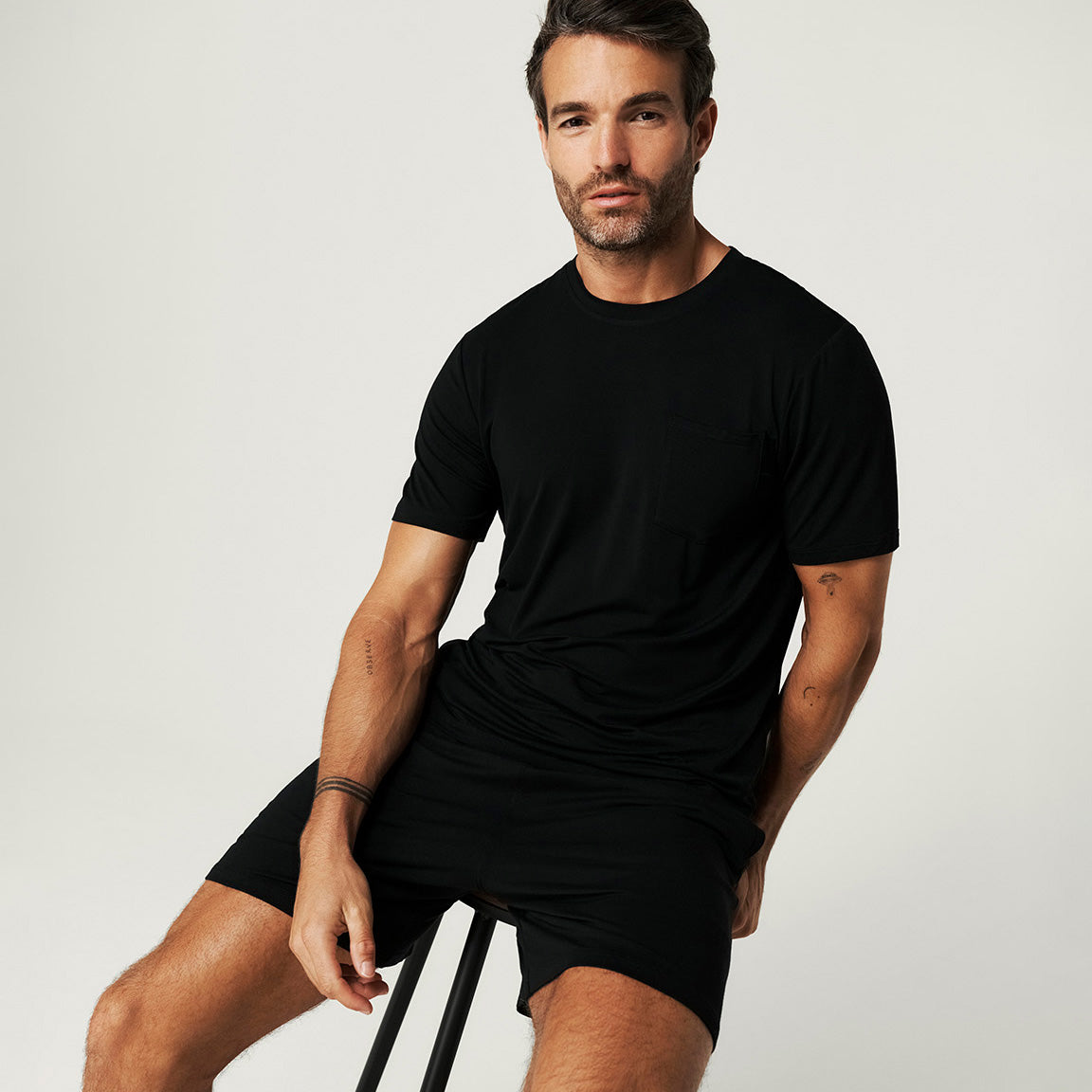 Men's Black Pocket Tee