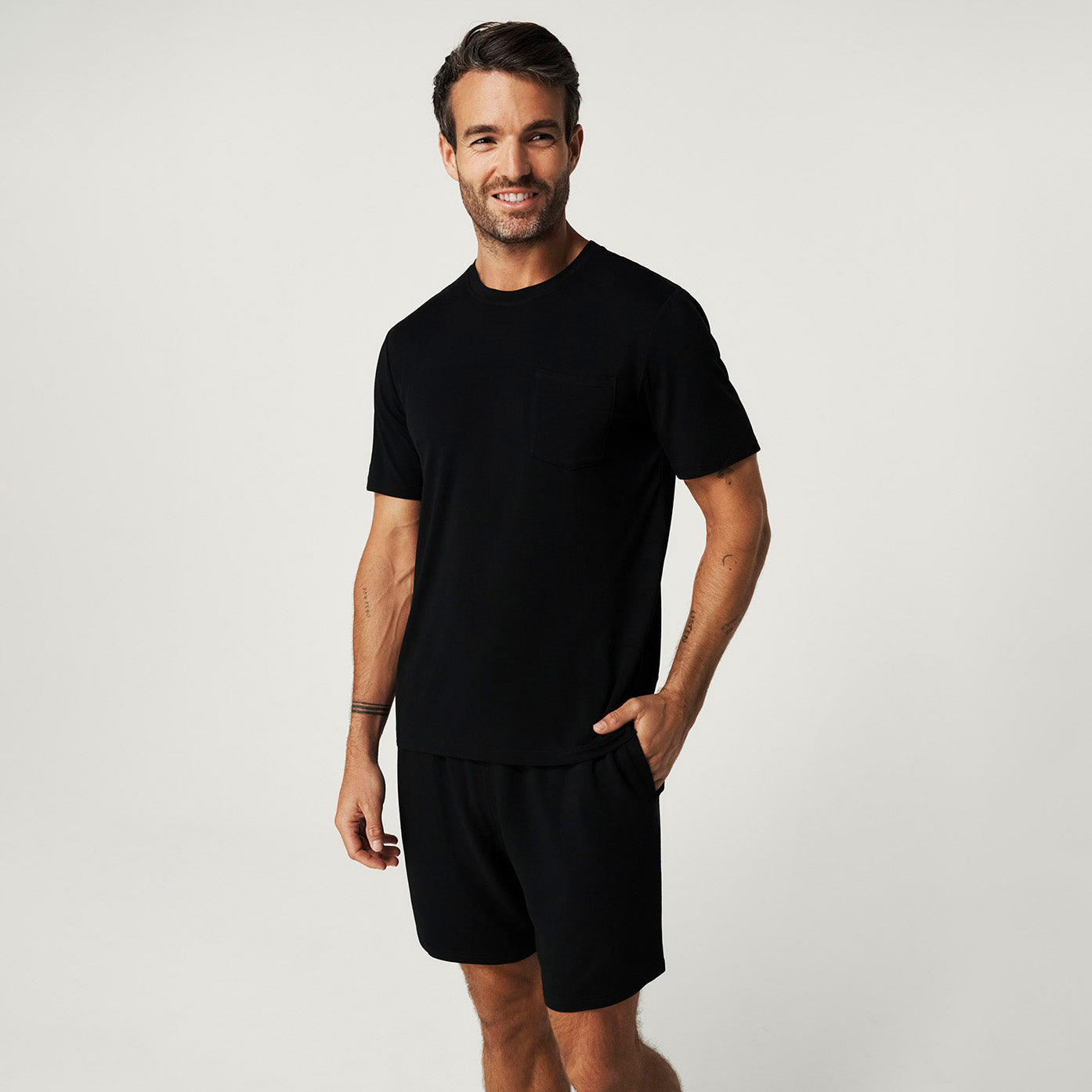 Men's Black Pocket Tee