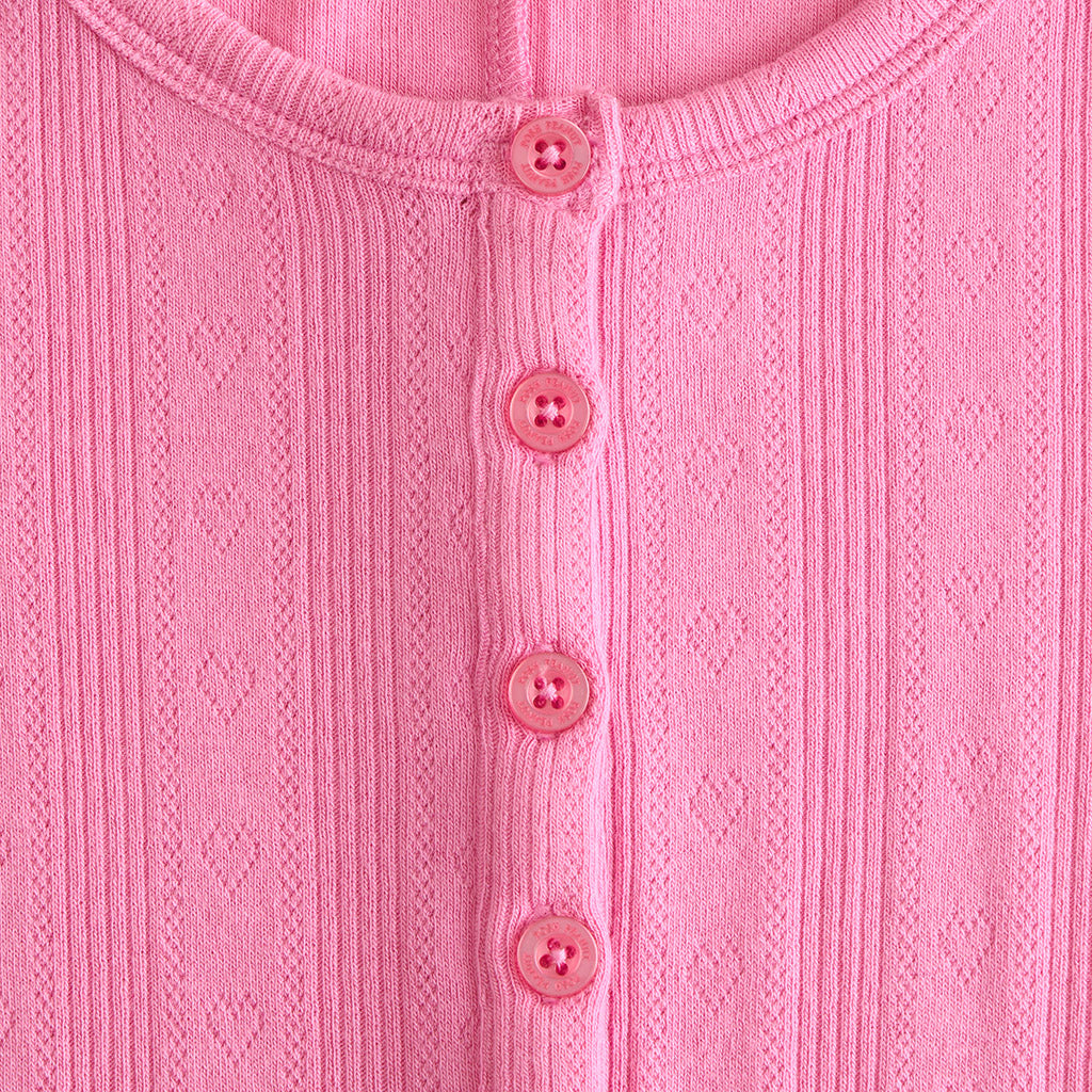 Cruisin' Pink Women's Pointelle Romper