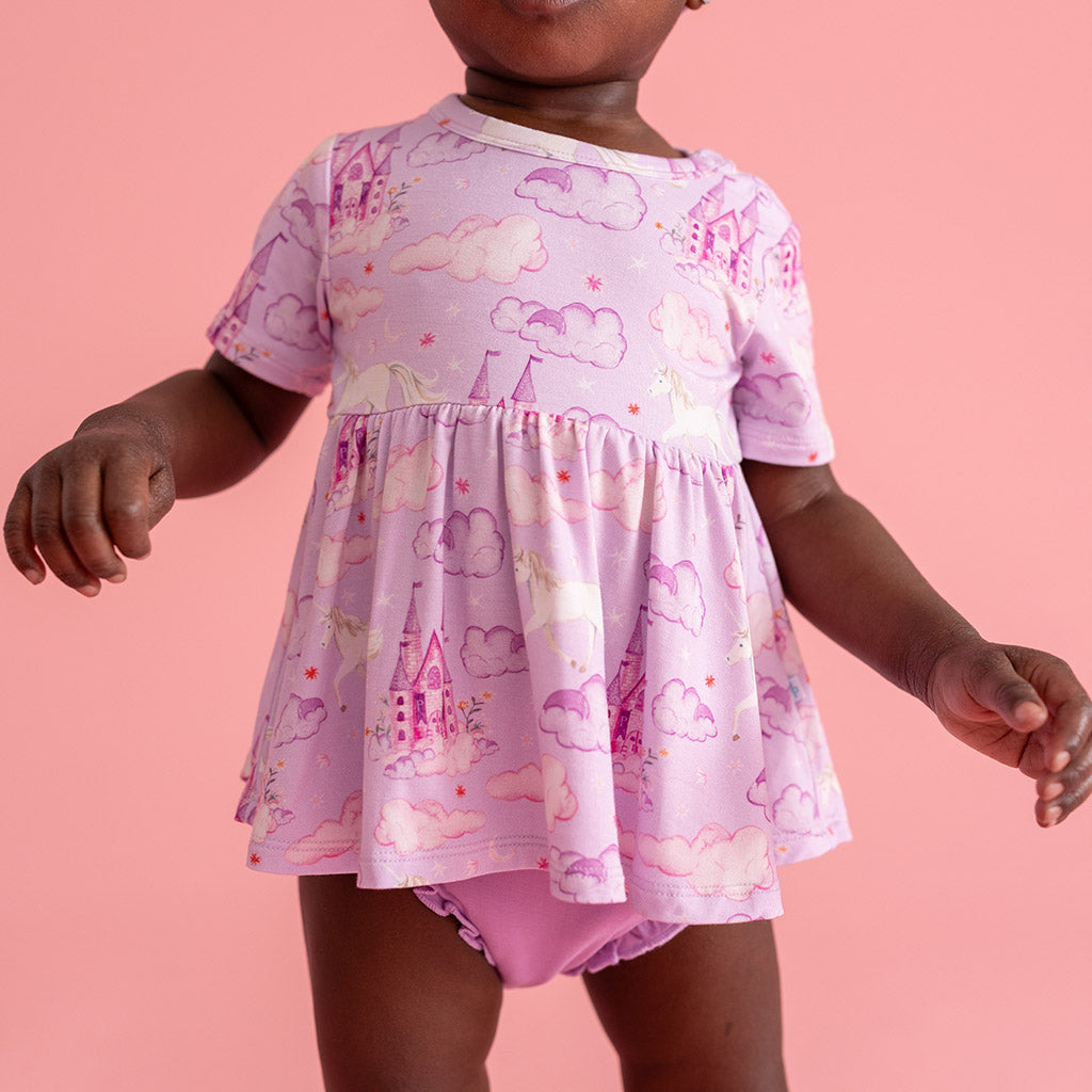 Lilith Peplum Ruffled Bummie Set