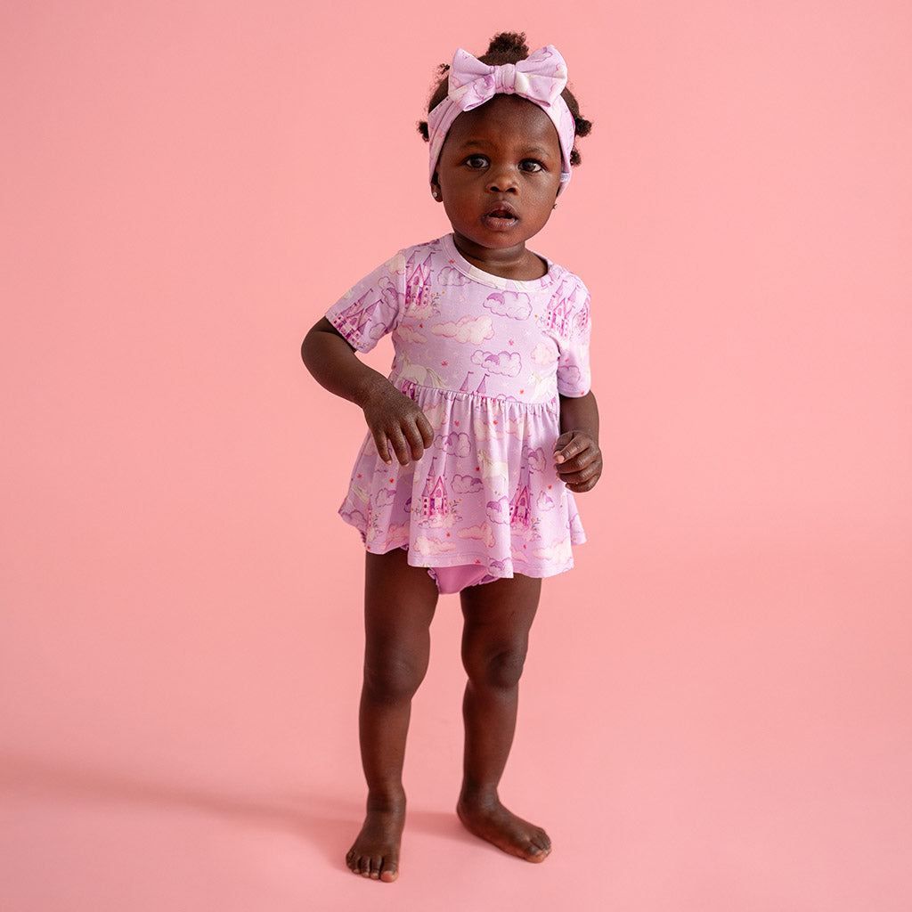 Lilith Peplum Ruffled Bummie Set