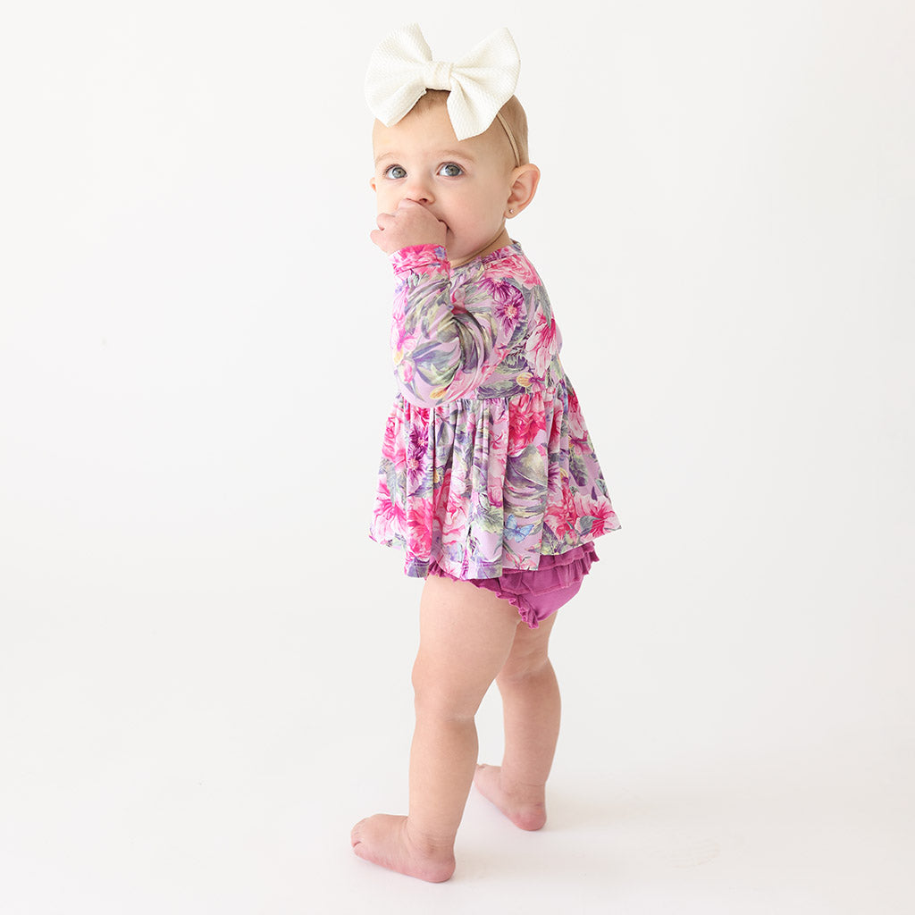 Ellery Peplum Ruffled Bummie Set