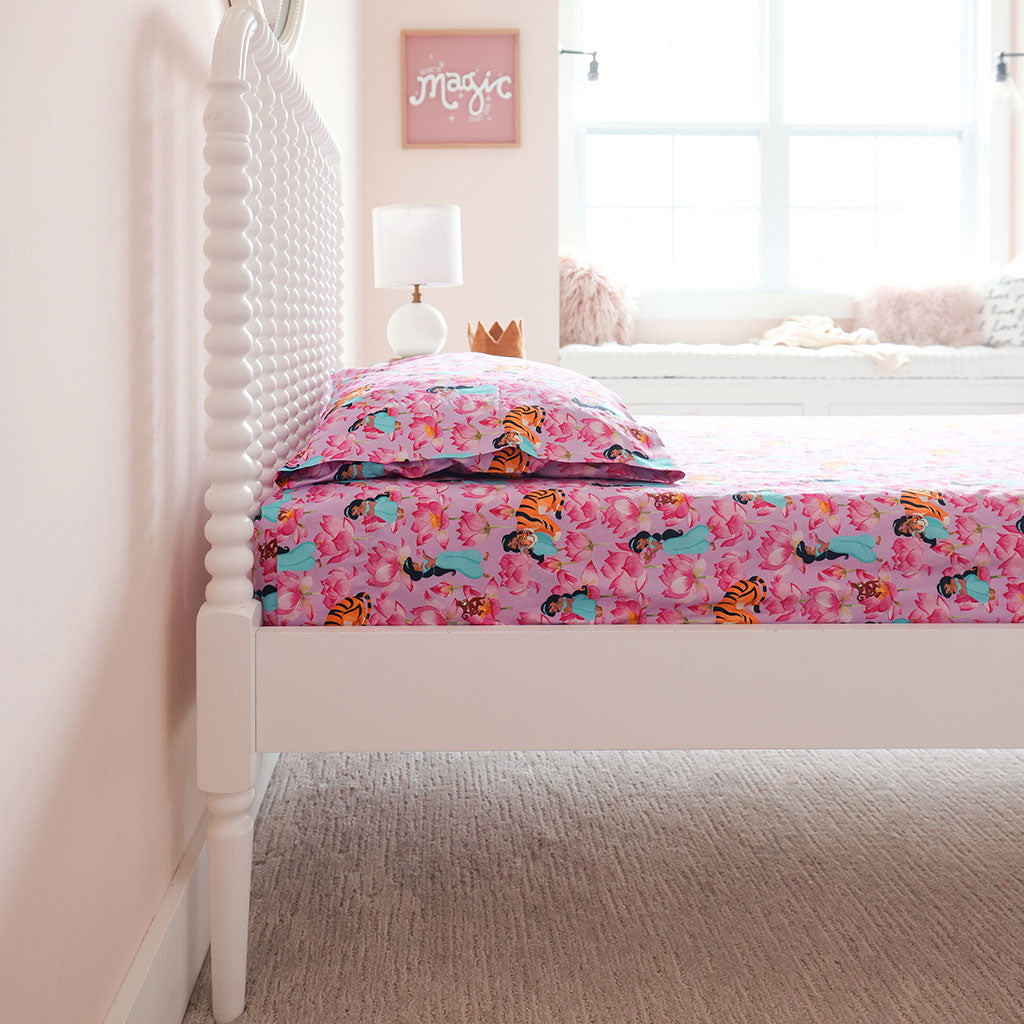 Disney Princess Jasmine Sheet Pillow Cover Set