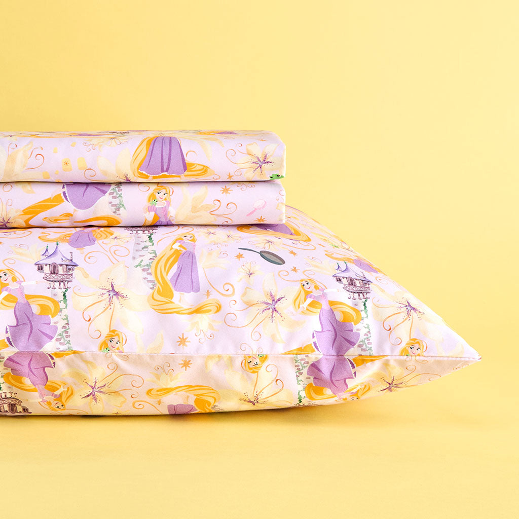 Disney Princess Rapunzel Sheet Pillow Cover Set