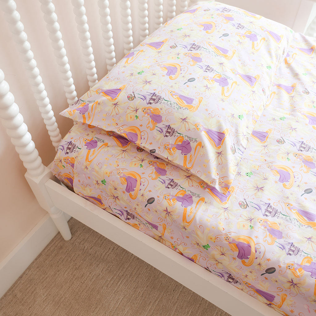 Disney Princess Rapunzel Sheet Pillow Cover Set