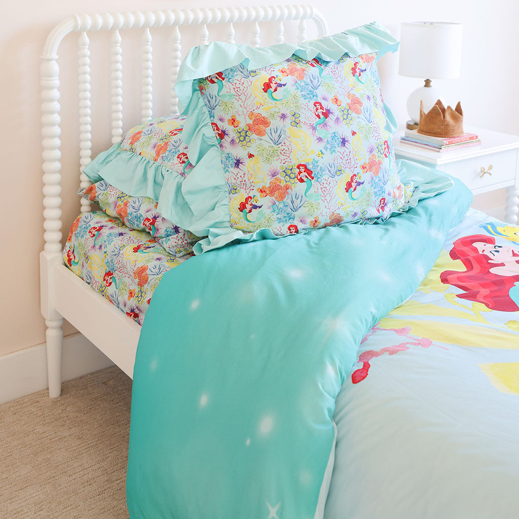 Disney Princess Ariel Ruffled Euro Sham