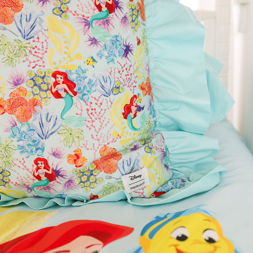 Disney Princess Ariel Ruffled Euro Sham
