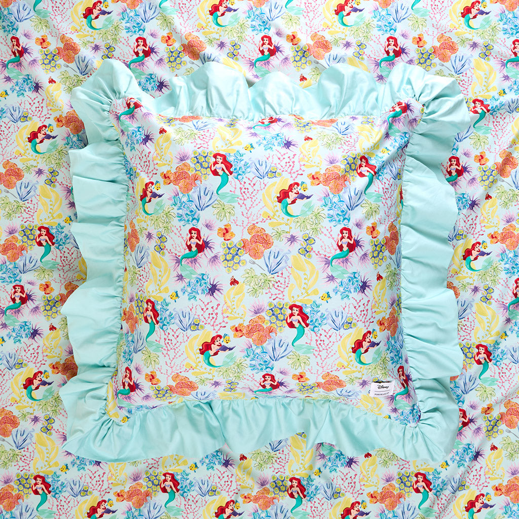 Disney Princess Ariel Ruffled Euro Sham
