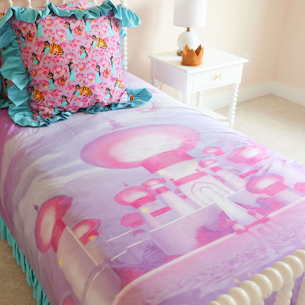 Disney Princess Jasmine Reversible Ruffled Duvet Cover