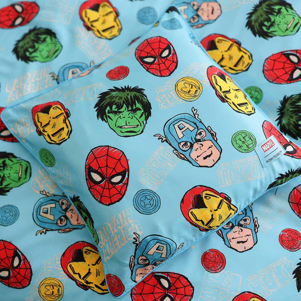 Marvel Heroes Square Throw Pillow Cover