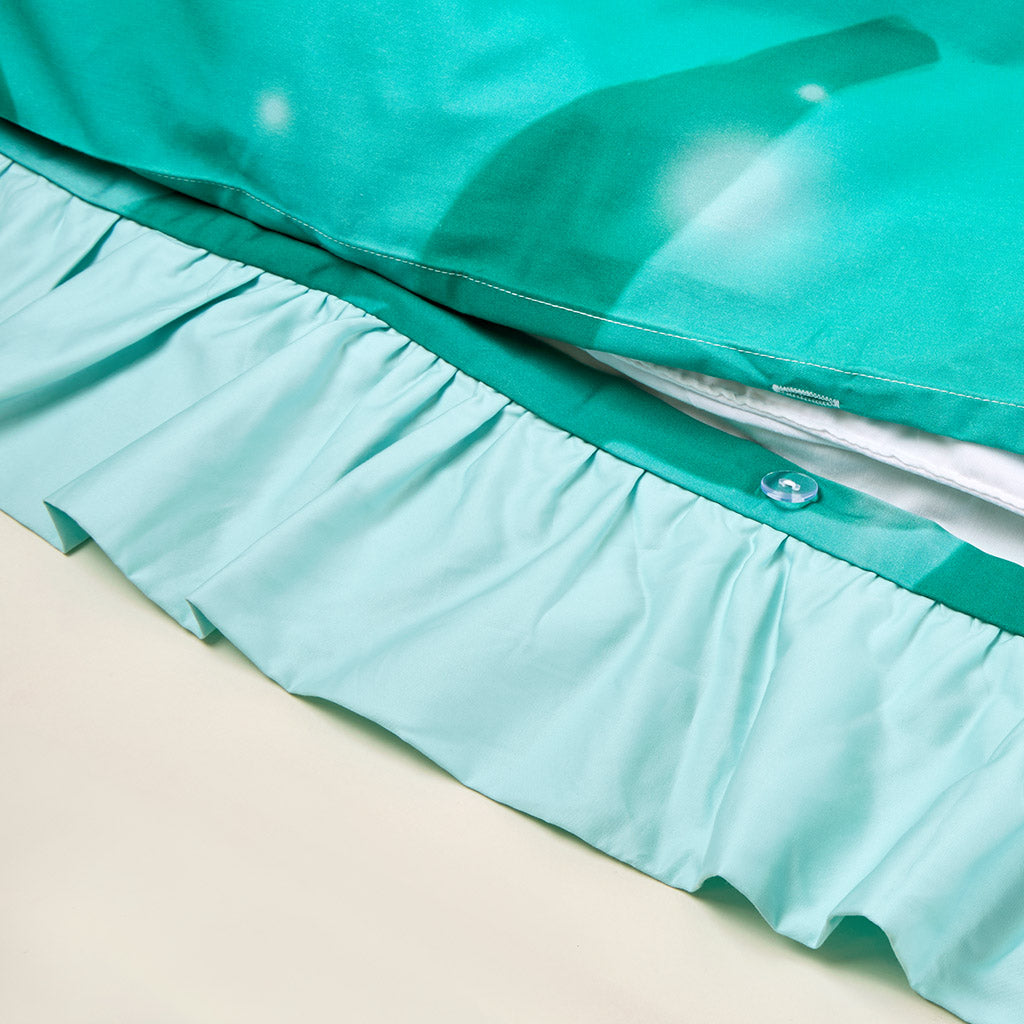 Disney Princess Ariel Reversible Ruffled Duvet Cover