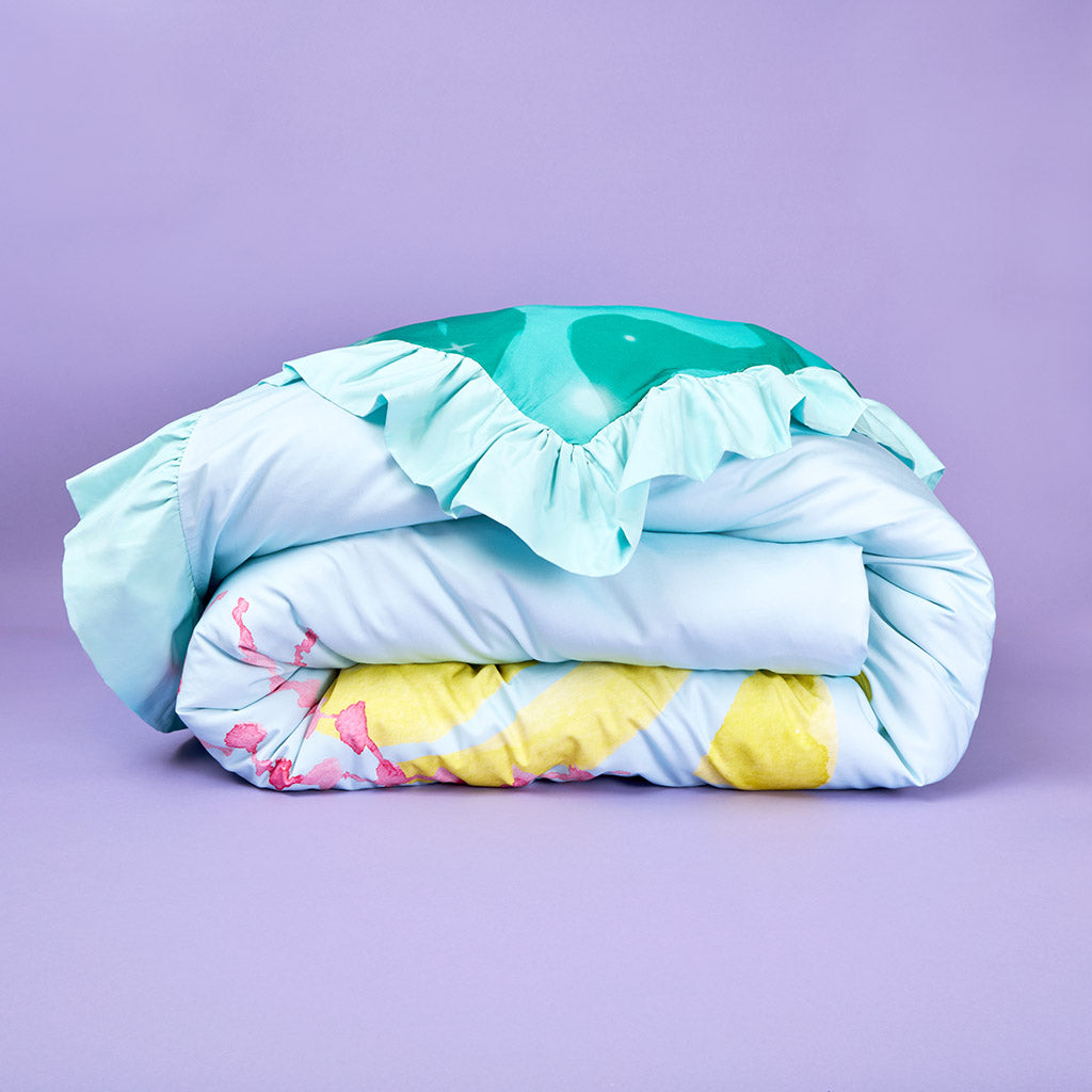 Disney Princess Ariel Reversible Ruffled Duvet Cover