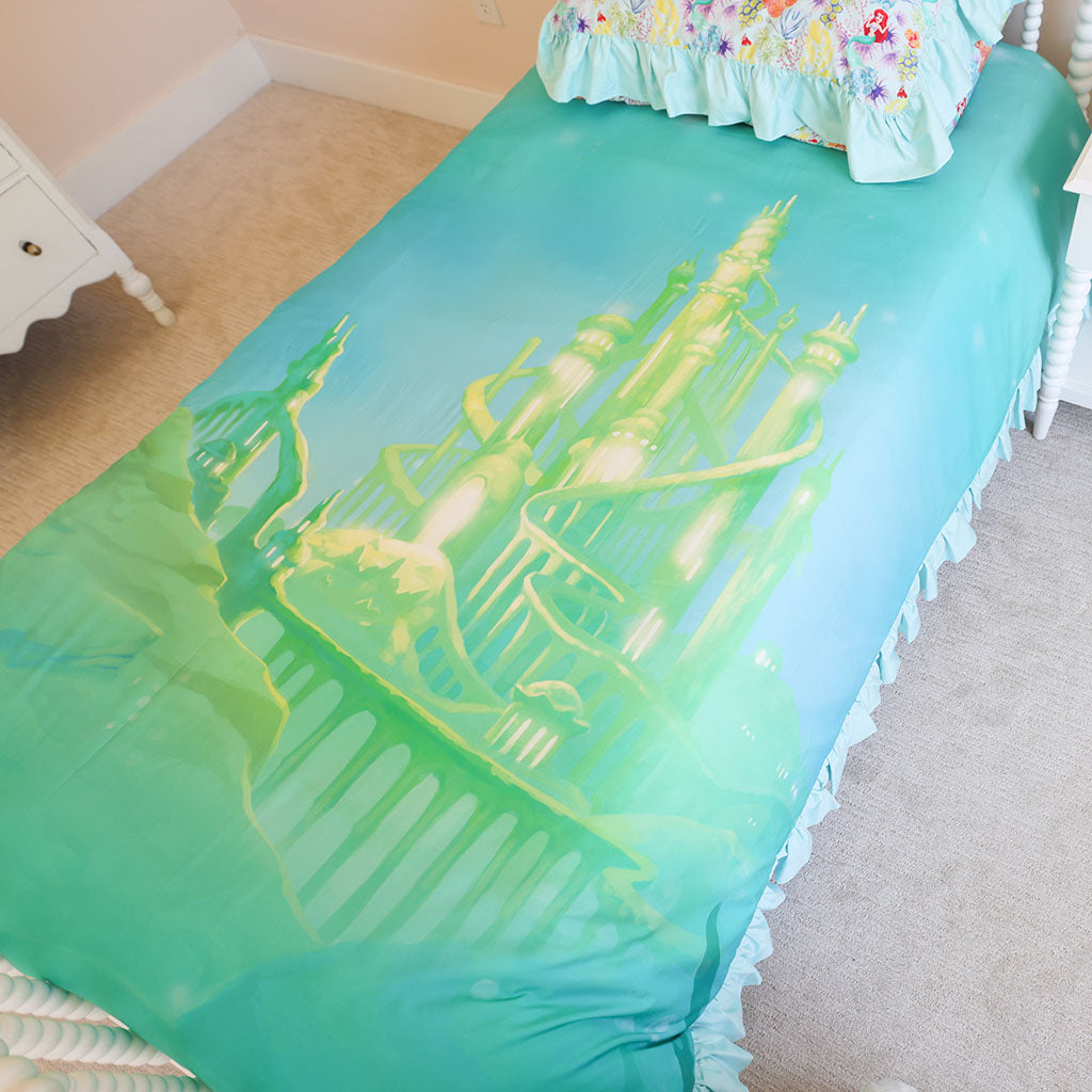 Disney Princess Ariel Reversible Ruffled Duvet Cover