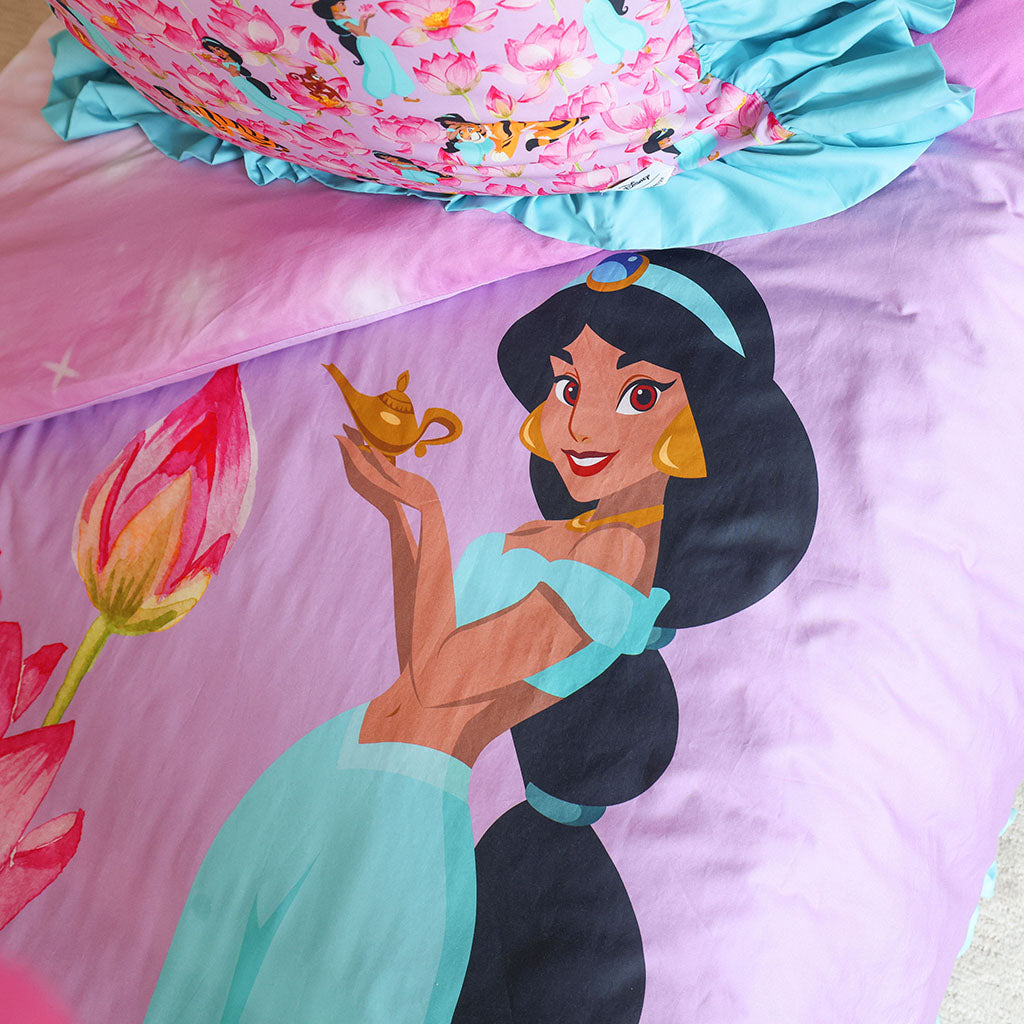 Disney Princess Jasmine Reversible Ruffled Duvet Cover